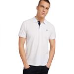 Поло с коротким рукавом Tom Tailor Basic Contrast, белый - фото 4