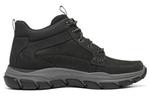Respected Hiking Shoes Men High Top Black/Grey Skechers - фото 2