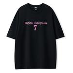 Футболка унисекс PAKA, черно-розовая (8) - фото 5