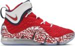 Кроссовки Nike LeBron 17 'LeBron 4 Red Graffiti', красный - фото