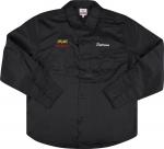 Рубашка Supreme x Honda Fox Racing Work Shirt 'Black', черный - фото