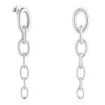 Серьги Tous Calin Long, серебро - фото