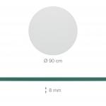 СТЕКЛЯННАЯ ТАРЕЛКА Relaxdays, прозрачный - фото 3