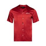 Рубашка Nahmias Short-Sleeve Silk Shirt, Cherry - фото