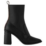 БЕРЛИН Ботильоны на каблуке 8,5 см женские черные LOUIS VUITTON - фото