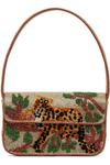Сумка Tommy с бисером Staud, цвет jungle leopard - фото