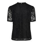 Блуза с коротким рукавом Pieces Olline, черный - фото 4