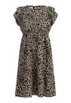 Платье faina Midi Mit Leoprint, бежевый - фото