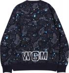 Свитшот Bape Space Camo Shark Crewneck, черный - фото 3