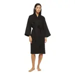 Халат H&M Home Washed Linen, черный - фото 5