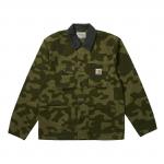 Куртка-рубашка Carhartt WIP x Palace Michigan Coat 'Dollar Green Camo', зеленый - фото