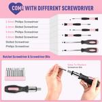 Набор инструментов Sundpey Home Tool Kit 148-PCs, розовый - фото 4