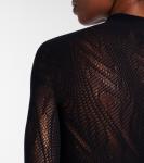 Полупрозрачный сетчатый боди Wolford, черный - фото 5