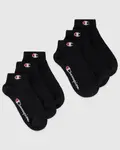 Короткие носки Champion "6pk Quarter Socks", черный - фото 4