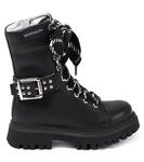 Украшенные кожаные сапоги Monnalisa, черный - фото 3