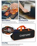 Набор из 36 аксессуаров для жарочной поверхности из нержавеющей стали для грилей Blackstone и других моделей Chefspot - фото 6