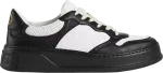 Кроссовки Gucci GG Embossed Sneaker Black White, черный - фото