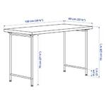 Стол Ikea Lonnmon/Spand 100Х60 см, белый - фото 5