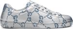 Кроссовки Gucci Ace Low GG Monogram, серебряный - фото