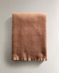 Плед Zara Home Fringed Soft, оранжевый - фото 6