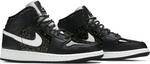 Кроссовки Air Jordan 1 Mid SE GS Black Glitter, черный - фото 8