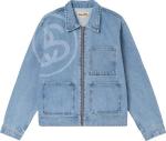 Куртка Stussy SS-Link Zip Work Jacket 'Stone Wash', синий - фото 2