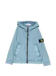 Куртка с капюшоном и карманами Stone Island Junior, синий - фото