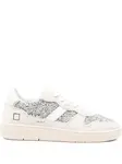 Кроссовки с блестящими деталями D.A.T.E., белый - фото