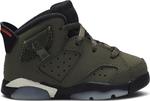 Кроссовки Travis Scott x Air Jordan 6 Retro TD Olive, зеленый - фото
