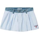 Джинсовые шорты с поясом Alexander Wang, синий - фото