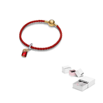 кожаные браслеты women's Pandora, красный envelope drum - фото