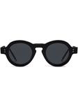 Thom Browne солнцезащитные очки в круглой оправе, черный - фото