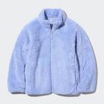 Детская флисовая куртка Uniqlo Toddler Fluffy Zipped, 64 голубой - фото