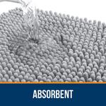 Коврик для ванной Olanly, 92х60 см, светло-серый - фото 5