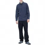 Рубашка Uniqlo Flannel Regular Fit, синий - фото 3