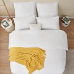 Комплект постельного белья RUIKASI, 3 предмета, 200х220/80x80, белый - фото 5