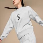 Свитшот On Running Club Crew из органического хлопка, серый - фото 3