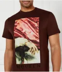 Футболка Regular fit Alexander Mcqueen, коричневый - фото 4