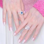 Apm Monaco Кольцо 925 Sterling Silver, Crystal Diamond, женское серебряное - фото 4