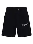 Шорты с кулиской и логотипом Dsquared2, черный - фото