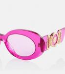 Солнцезащитные очки круглые с декором Versace - фото 2