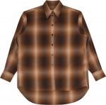 Рубашка MM6 Maison Margiela Plaid Shirt 'Brown', коричневый - фото