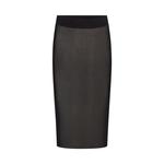 Юбка SKIMS Mesh Cover Ups Midi, черный - фото