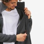 Куртка Forclaz Travel 100 0°c 3 в 1 водонепроницаемая мужская, серый/красный - фото 16