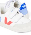 Кожаные кроссовки V-12 Veja Kids, White_Multico_Orange-Fluo - фото 4