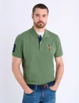 Футболка-поло U.S. Polo Assn Multi Color Big Logo Solid, темно-зеленый - фото