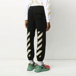 Брюки black gold rubber strap stripe sports pants black Off-White, черный - фото 4