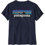 Футболка с принтом логотипа Patagonia, синий - фото