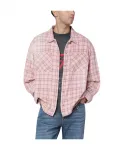 Клетчатая рубашка Represent, розовый - фото