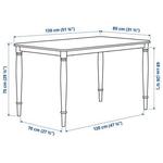 Обеденный стол Ikea Danderyd, сосновый шпон/черный - фото 5